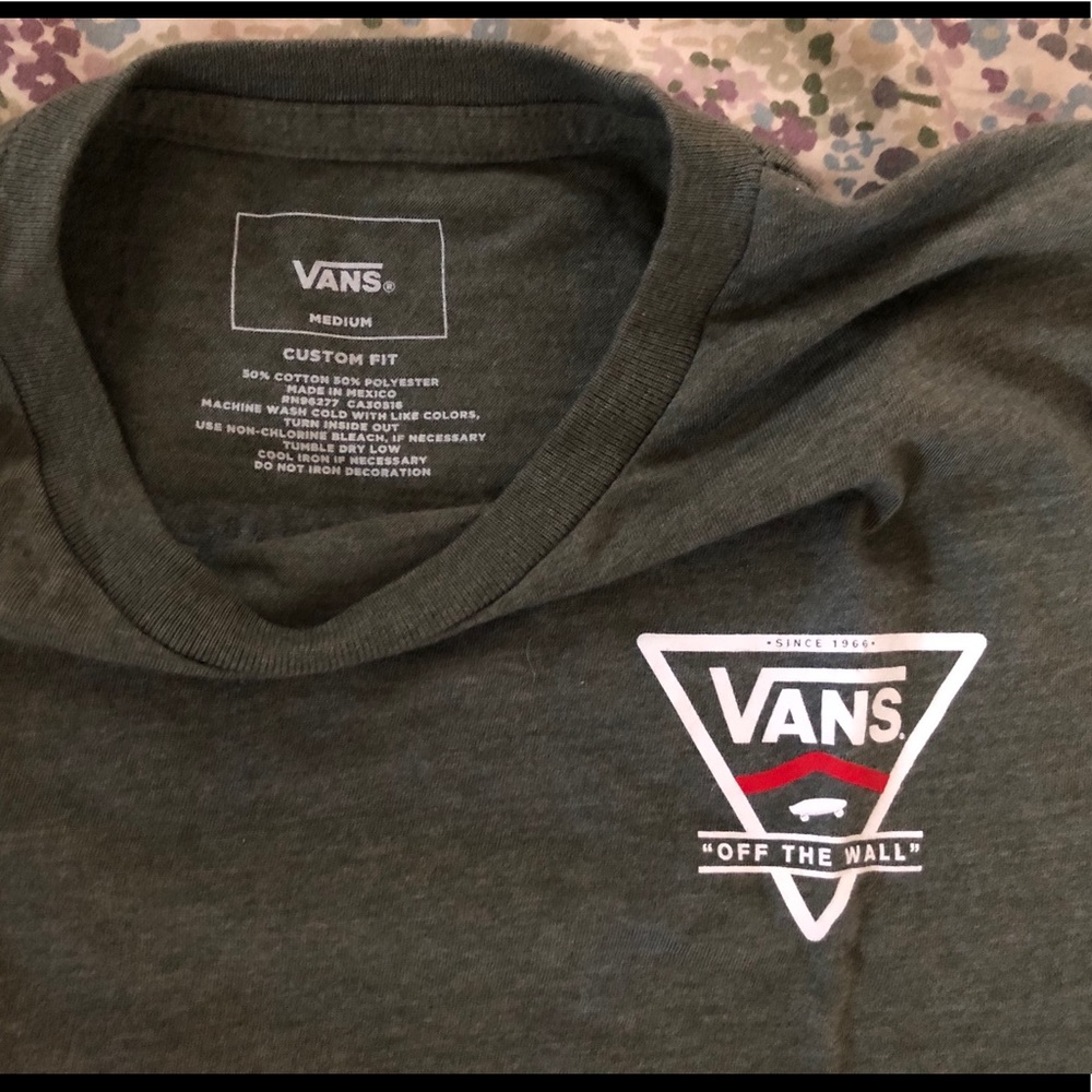 Vans Fitted Green T-shirt
